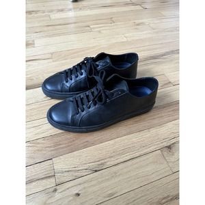 Filippa K Sneakers Mens SZ 42 / US SZ 9 Black Leather Low Minimal Sneakers